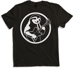 Produktbild von T-Shirt Faultier mit E-Gitarre Musiker Lustiger Gitarrist