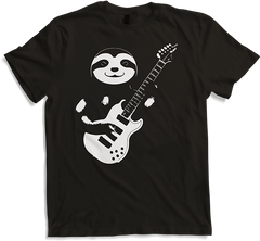 Produktbild von T-Shirt Faultier mit E-Gitarre Musiker Lustiger Gitarrist