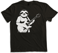 Produktbild von T-Shirt Faultier mit E-Gitarre Musiker Lustiger Gitarrist