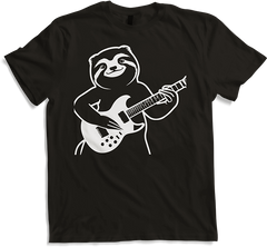 Produktbild von T-Shirt Faultier mit E-Gitarre Musiker Lustiger Gitarrist