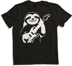 Produktbild von T-Shirt Faultier mit E-Gitarre Musiker Lustiger Gitarrist