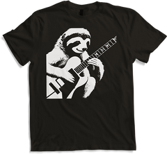 Produktbild von T-Shirt Faultier mit E-Gitarre Musiker Lustiger Gitarrist