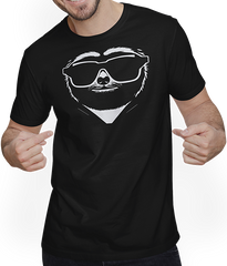 Produktbild von T-Shirt mit Mann Faultiere Anime Faultier Manga Faultier Sonnenbrille