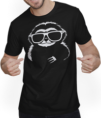 Produktbild von T-Shirt mit Mann Faultiere Anime Faultier Manga Faultier Sonnenbrille