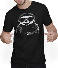 Produktbild von T-Shirt mit Mann Faultiere Anime Faultier Manga Faultier Sonnenbrille