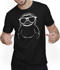 Produktbild von T-Shirt mit Mann Faultiere Anime Faultier Manga Faultier Sonnenbrille