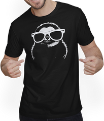 Produktbild von T-Shirt mit Mann Faultiere Anime Faultier Manga Faultier Sonnenbrille