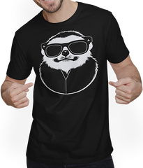 Produktbild von T-Shirt mit Mann Faultiere Anime Faultier Manga Faultier Sonnenbrille