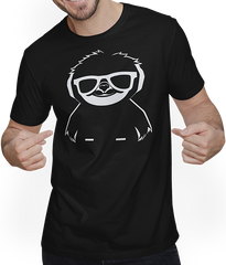 Produktbild von T-Shirt mit Mann Faultiere Anime Faultier Manga Faultier Sonnenbrille