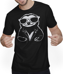Produktbild von T-Shirt mit Mann Faultiere Anime Faultier Manga Faultier Sonnenbrille