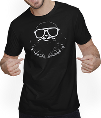 Produktbild von T-Shirt mit Mann Faultiere Anime Faultier Manga Faultier Sonnenbrille