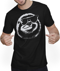 Produktbild von T-Shirt mit Mann Faultiere Anime Faultier Manga Faultier Sonnenbrille