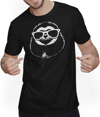 Produktbild von T-Shirt mit Mann Faultiere Anime Faultier Manga Faultier Sonnenbrille
