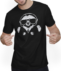 Produktbild von T-Shirt mit Mann Faultiere Anime Faultier Manga Faultier Sonnenbrille