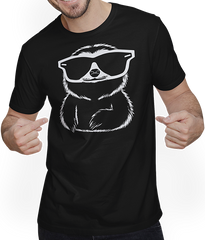 Produktbild von T-Shirt mit Mann Faultiere Anime Faultier Manga Faultier Sonnenbrille