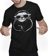 Produktbild von T-Shirt mit Mann Faultiere Anime Faultier Manga Faultier Sonnenbrille