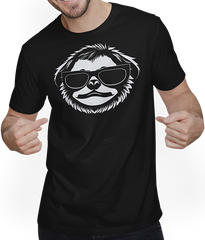 Produktbild von T-Shirt mit Mann Faultiere Anime Faultier Manga Faultier Sonnenbrille