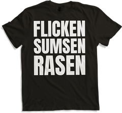 Produktbild von T-Shirt Flicken Sumsen Rasen Sexwitz Zweideutige Versaute Sprüche
