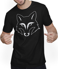 Produktbild von T-Shirt mit Mann Fox Face Silhouette Geburtstag Mond Füchse Fuchs Spruch