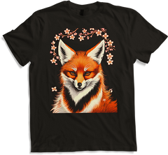 Produktbild von T-Shirt Foxes Japanische Kirschblüte Blume Kitsune Fuchs