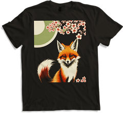 Produktbild von T-Shirt Foxes Japanische Kirschblüte Blume Kitsune Fuchs