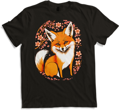 Produktbild von T-Shirt Foxes Japanische Kirschblüte Blume Kitsune Fuchs