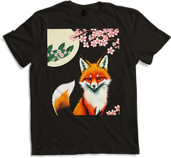 Produktbild von T-Shirt Foxes Japanische Kirschblüte Blume Kitsune Fuchs
