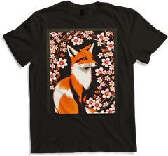 Produktbild von T-Shirt Foxes Japanische Kirschblüte Blume Kitsune Fuchs
