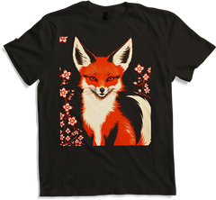 Produktbild von T-Shirt Foxes Japanische Kirschblüte Blume Kitsune Fuchs