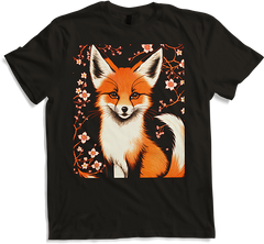 Produktbild von T-Shirt Foxes Japanische Kirschblüte Blume Kitsune Fuchs