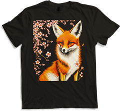 Produktbild von T-Shirt Foxes Japanische Kirschblüte Blume Kitsune Fuchs