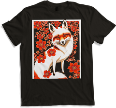 Produktbild von T-Shirt Foxes Japanische Kirschblüte Blume Kitsune Fuchs
