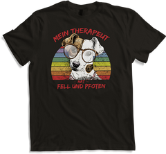 Produktbild von T-Shirt Foxterrier | Cooler Spruch | Therapie durch Hund | Retro