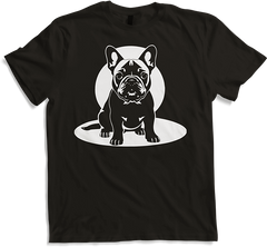 Produktbild von T-Shirt Französische Bulldogge mit E-Gitarre Musiker Gitarrist