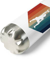 Produktbild vom Boden der Thermoflasche Frauen Workout | Vintage Hexagon | Retro Kurzhantel