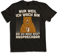 Produktbild von T-Shirt Freche Morgenmuffel Braunbär mit Kaffee Bären Sprüche Bär