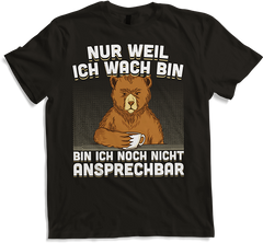Produktbild von T-Shirt Freche Morgenmuffel Braunbär mit Kaffee Bären Sprüche Bär