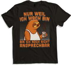 Produktbild von T-Shirt Freche Morgenmuffel Faultier mit Kaffee Sprüche Faultier