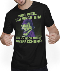 Produktbild von T-Shirt mit Mann Freche Morgenmuffel Kröte mit Kaffee Frosch Sprüche Frösche