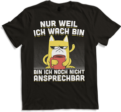 Produktbild von T-Shirt Freche Morgenmuffel Miezekatze mit Kaffee Katzen Sprüche