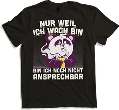 Produktbild von T-Shirt Freche Morgenmuffel Pandas mit Kaffee Panda Sprüche