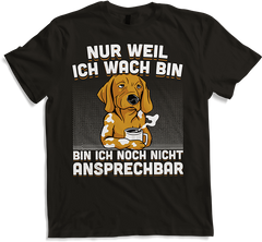 Produktbild von T-Shirt Freche Morgenmuffel Teckel mit Kaffee Hund Sprüche Dackel