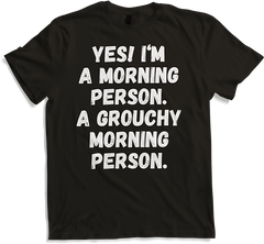 Produktbild von T-Shirt Freche sarkastische Morgenmenschen Sprüche Kaffeeliebhaber