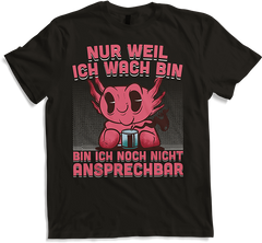 Produktbild von T-Shirt Frecher Morgenmuffel Lurch mit Kaffee Axolotl Sprüche