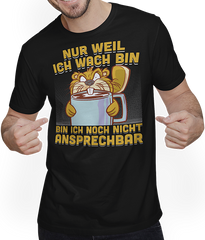 Produktbild von T-Shirt mit Mann Frecher Morgenmuffel Spruch Biber mit Kaffee Sprüche
