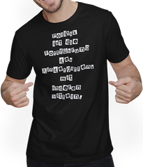 Produktbild von T-Shirt mit Mann Frecher Politik Spruch Politikverdrossenheit Politiker