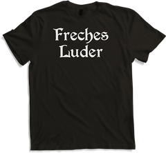 Produktbild von T-Shirt Freches Luder Gothic Dark Wave Batcave Spruch Freche Mädchen