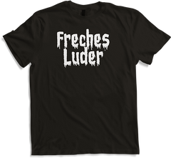 Produktbild von T-Shirt Freches Luder Gothic Dark Wave Batcave Spruch Freche Mädchen
