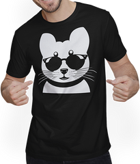 Produktbild von T-Shirt mit Mann Frettchen trägt Sonnenbrille coole Frettchen