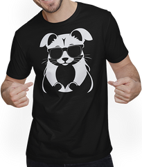 Produktbild von T-Shirt mit Mann Frettchen trägt Sonnenbrille coole Frettchen